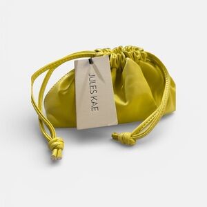 Jules Kae Yellow Drawstring Pouch